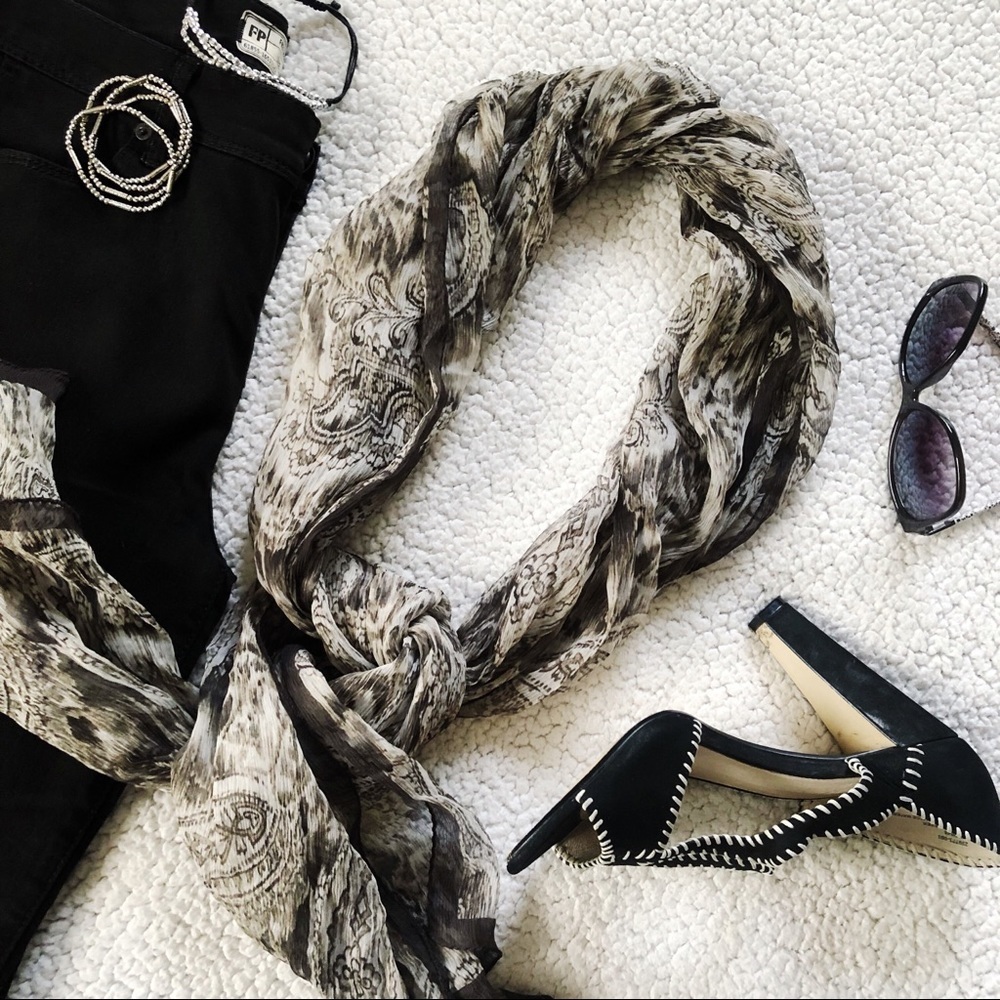 FURLA Silk Chiffon Scarf